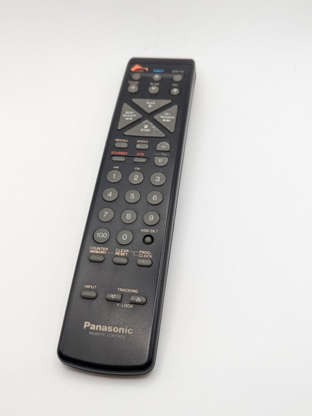 Panasonic Black Vintage Japan VCR Remote VSQS1141